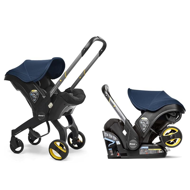 Doona Car Seat and Stroller All in One Travel System in Deep Blue