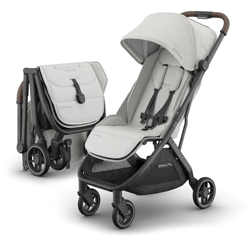 UPPAbaby Minu V3 Lightweight Travel Stroller with One-Hand Fold and Ov