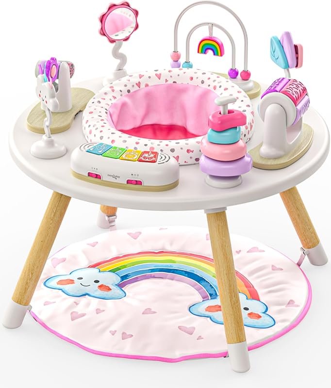 Move2Play 4-in-1 Baby Activity Center with Montessori Toys for Infants