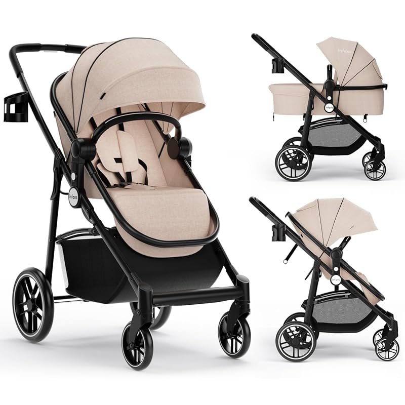 INFANS 2-in-1 High Landscape Baby Stroller