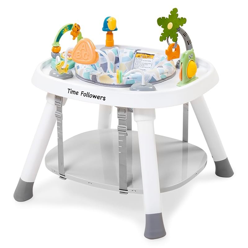Time Followers 6-in-1 Baby Activity Center Jumper and Bouncer with 4-S