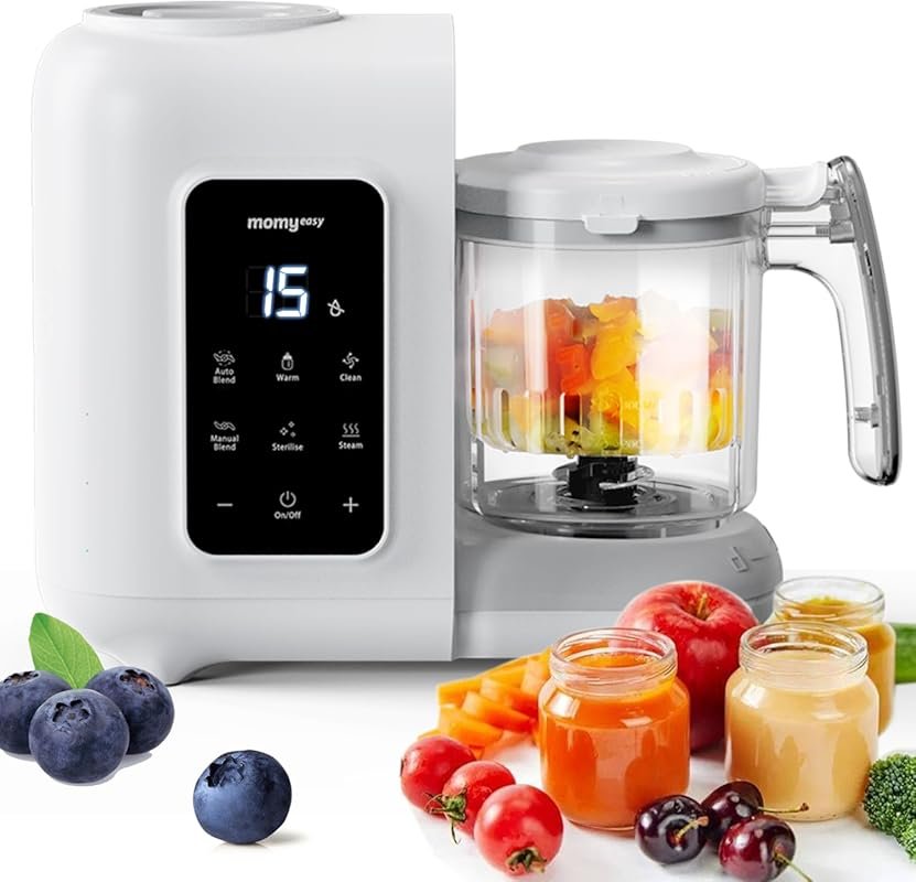 MOMYEASY Baby Food Maker with Steamer Blender Processor Auto Cooking T