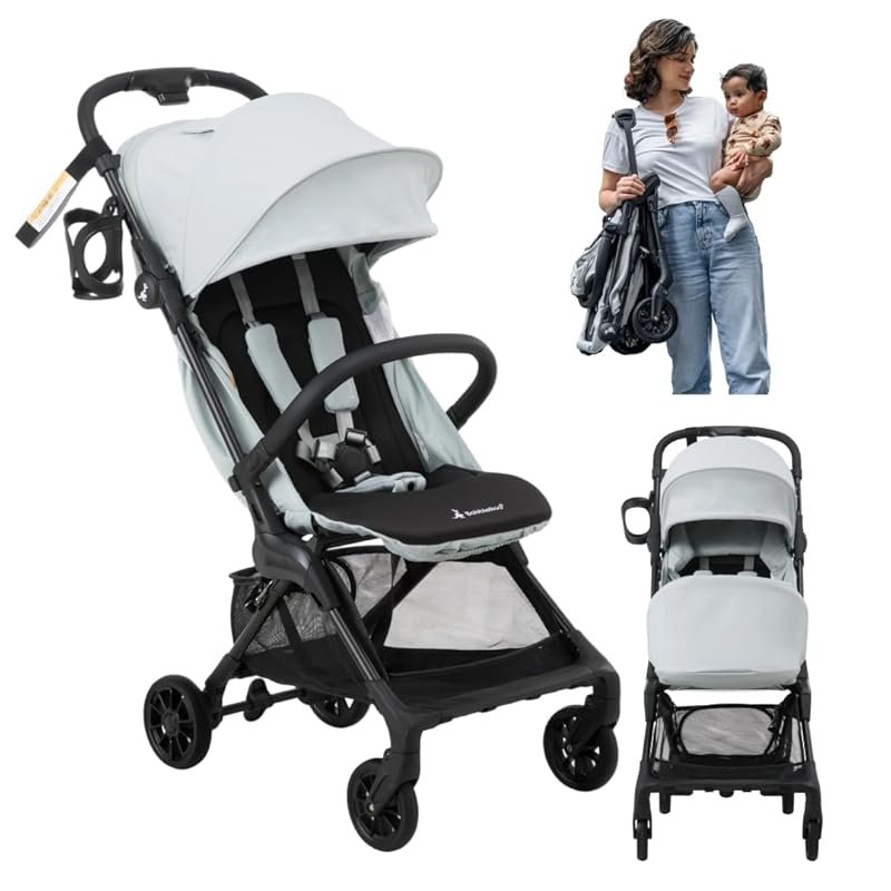 BabbleRoo Hoplite Compact Stroller – Lightweight Travel Stroller for A