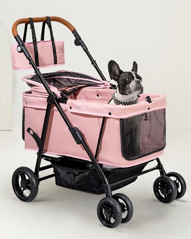 OJCME Dog Stroller for Medium and Large Pets up to 132 lbs, Foldable a