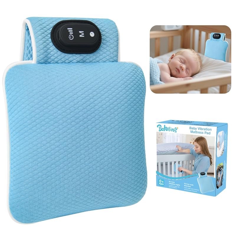 Baby Vibrating Sleep Soother – 3 Vibration Modes, 90-Min Timer, Pad fo
