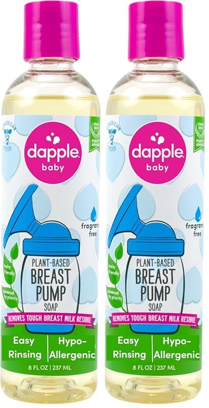 Dapple breast pump soap for baby bottles plant based hypoallergenic fr