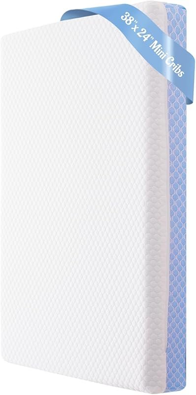 Mini Crib Mattress 38x24x4 Inch Dual Sided Memory Foam Baby Mattress w