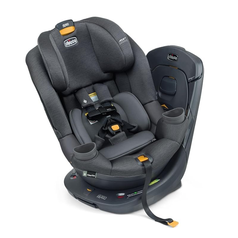 Chicco Fit360 ClearTex Rotating Convertible Car Seat, 360° Rotation fo