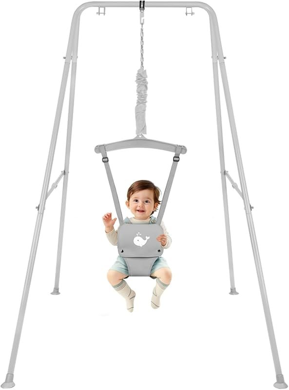 Pink Baby Jumper with Stand