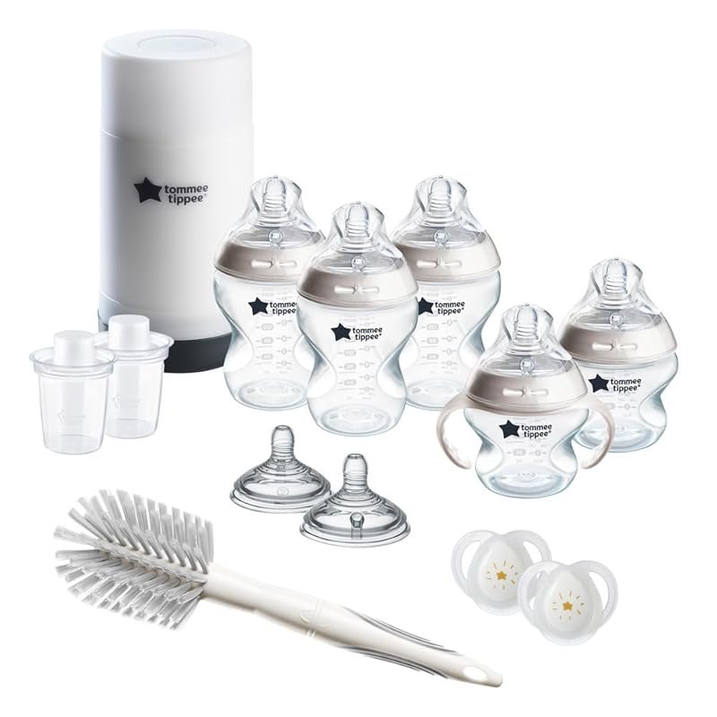 Tommee Tippee Natural Start Bottle Set 5 oz, 9 oz Self-Sterilizing Bot