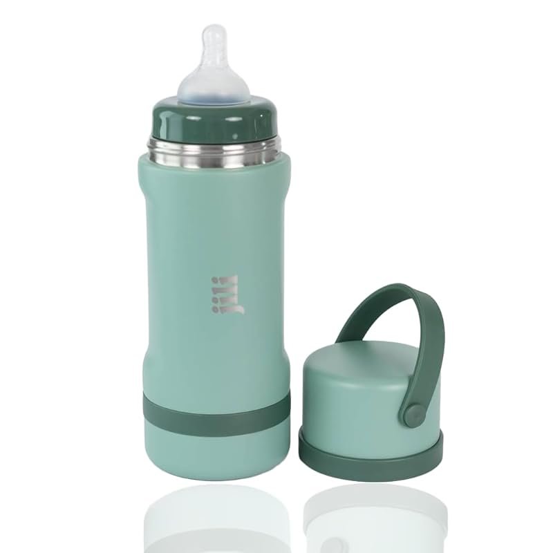 Jili All-in-One Stainless Steel Baby Bottle with Insulated Formula Con