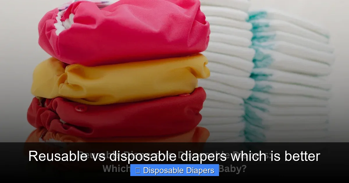 Reusable vs disposable diapers which is better