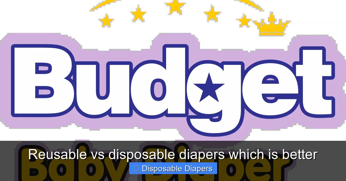 Reusable vs disposable diapers which is better