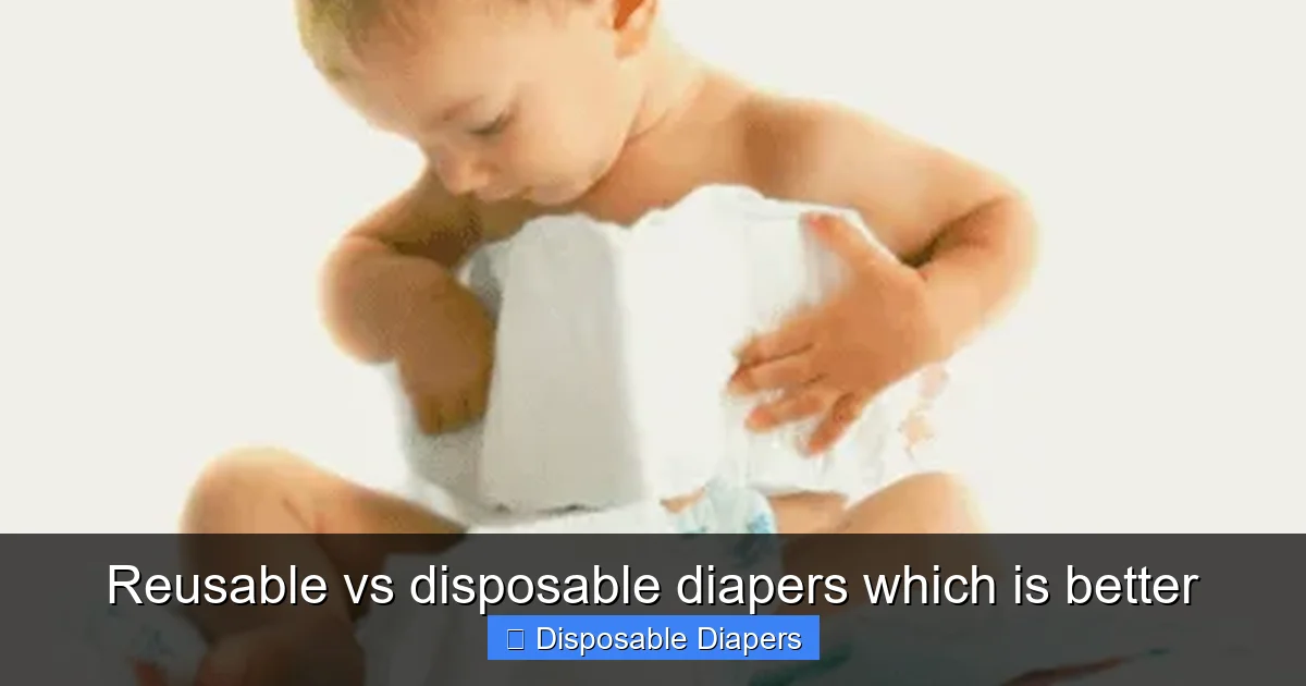Reusable vs disposable diapers which is better