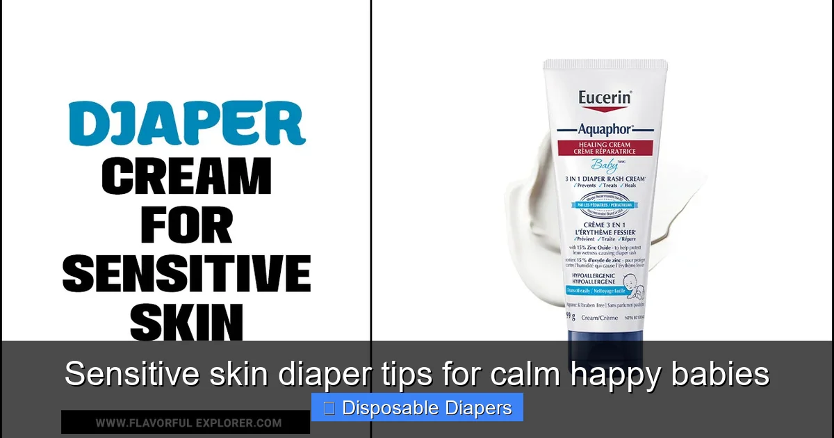 Sensitive skin diaper tips for calm happy babies