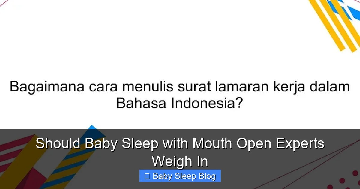 Should Baby Sleep with Mouth Open Experts Weigh In