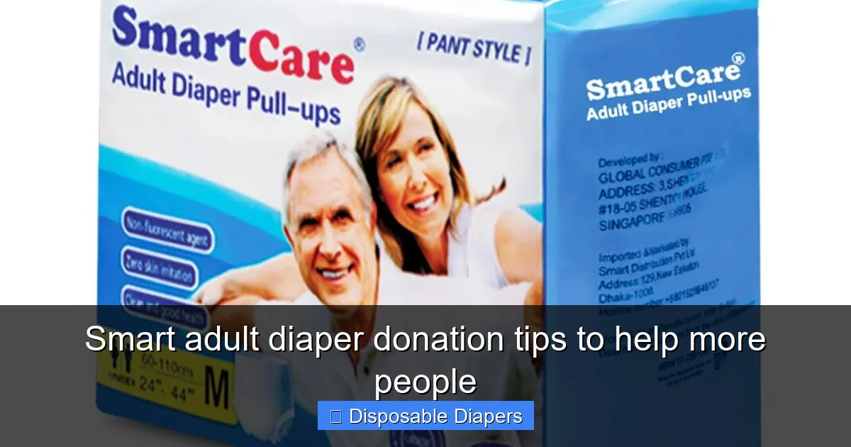 Smart adult diaper donation tips to help more people
