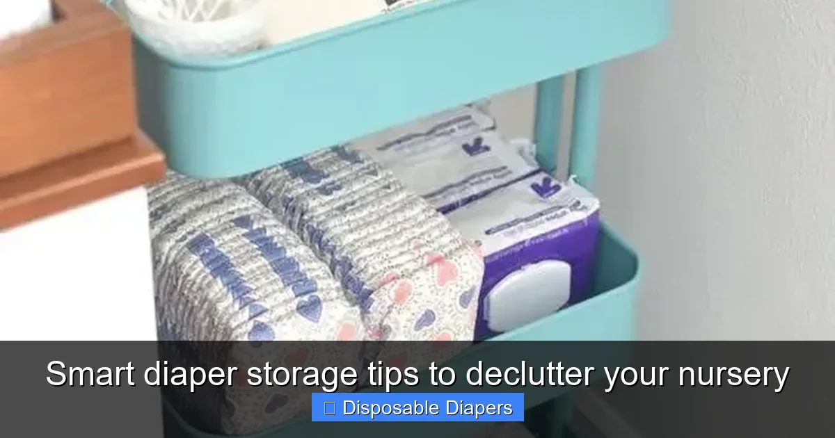Smart diaper storage tips to declutter your nursery