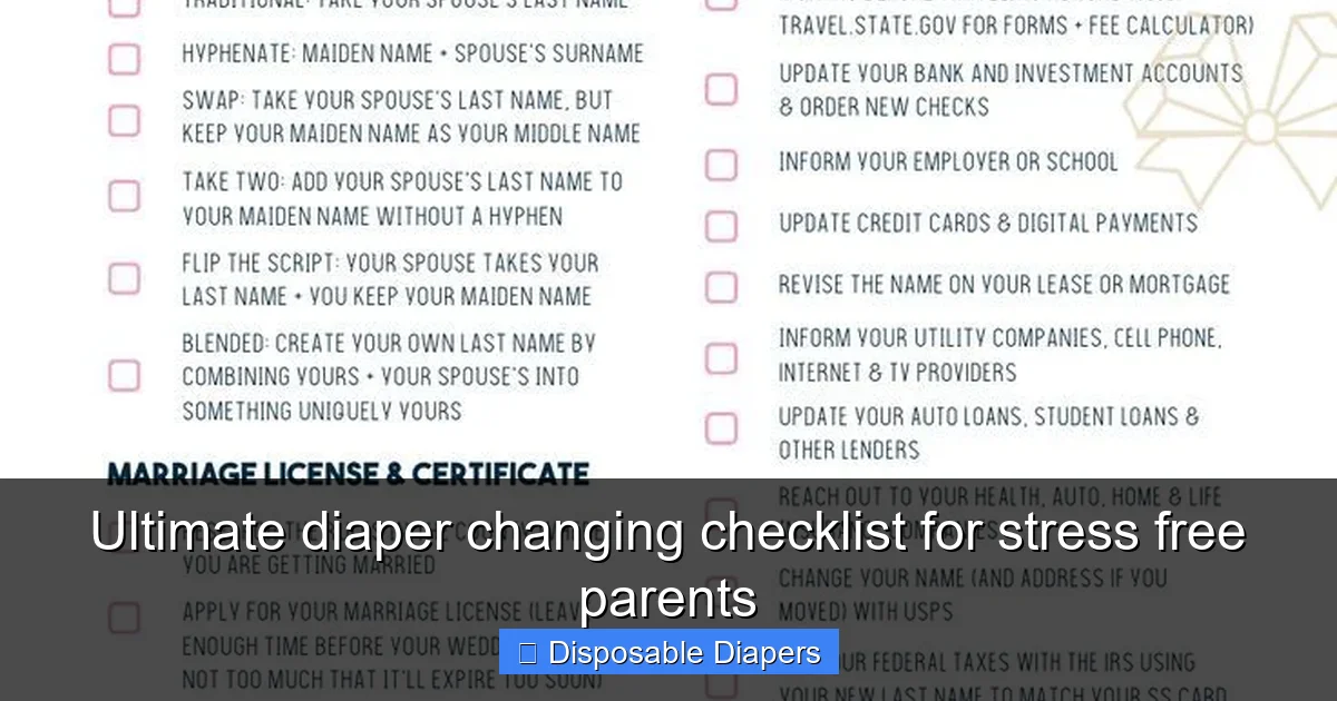 Ultimate diaper changing checklist for stress free parents