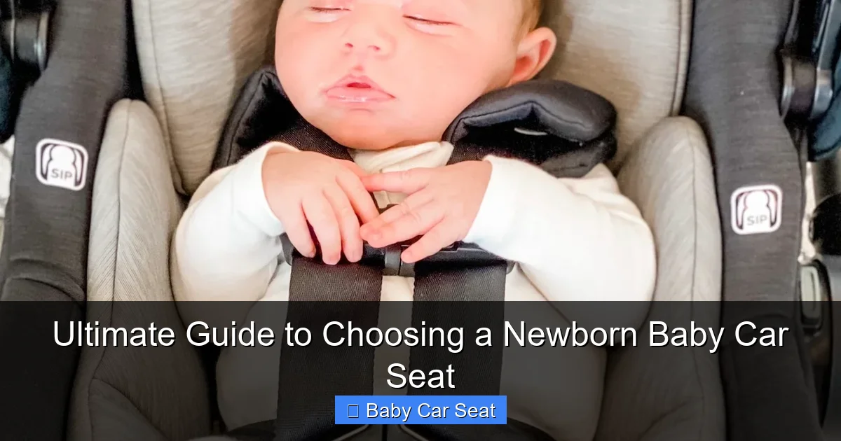 Ultimate Guide to Choosing a Newborn Baby Car Seat