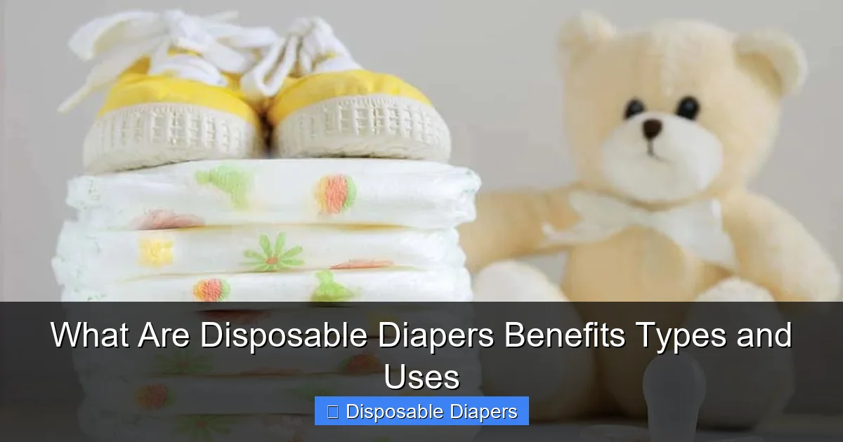 What Are Disposable Diapers Benefits Types and Uses
