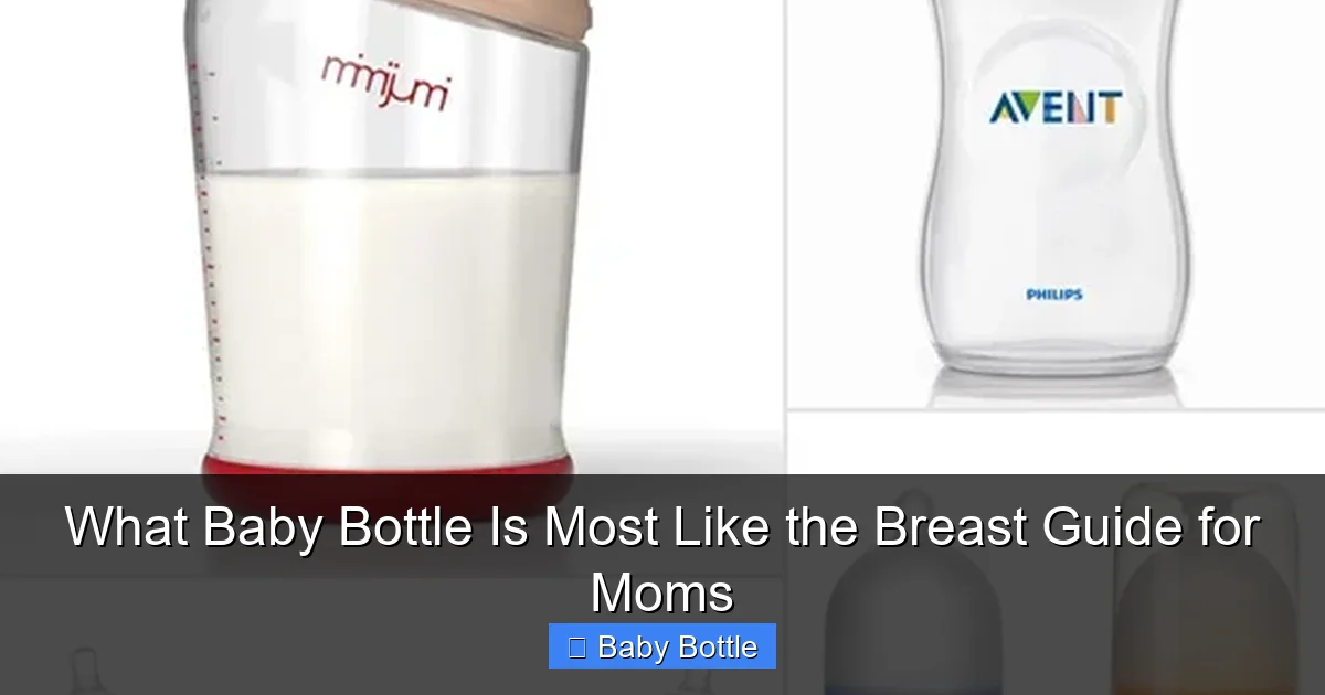 What Baby Bottle Is Most Like the Breast Guide for Moms