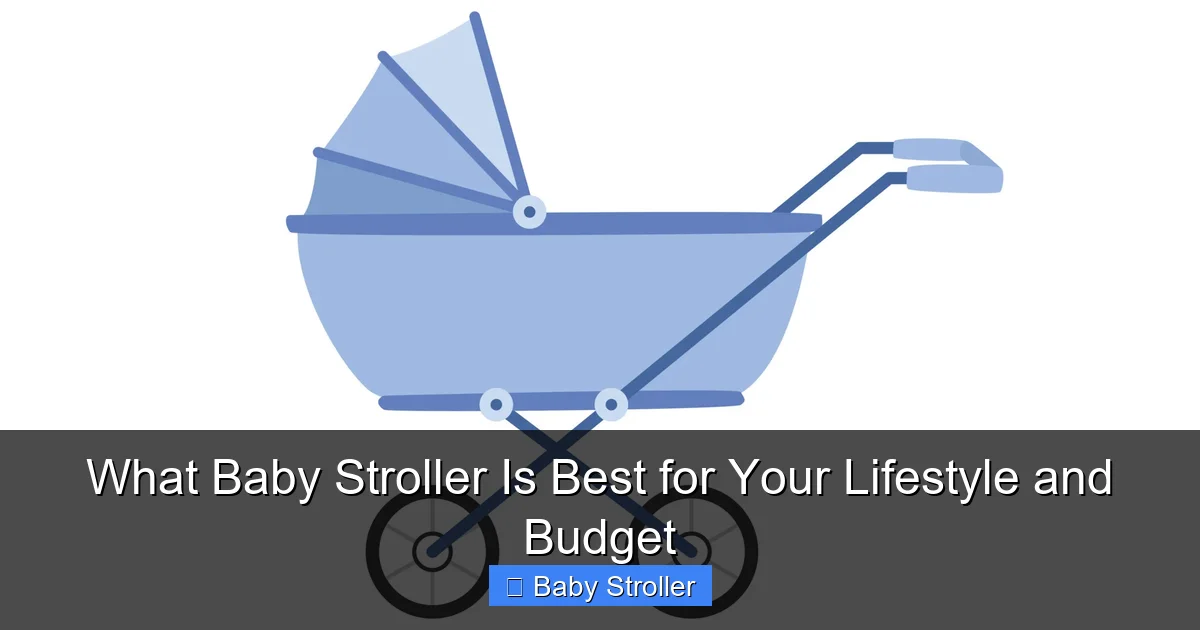What Baby Stroller Is Best for Your Lifestyle and Budget