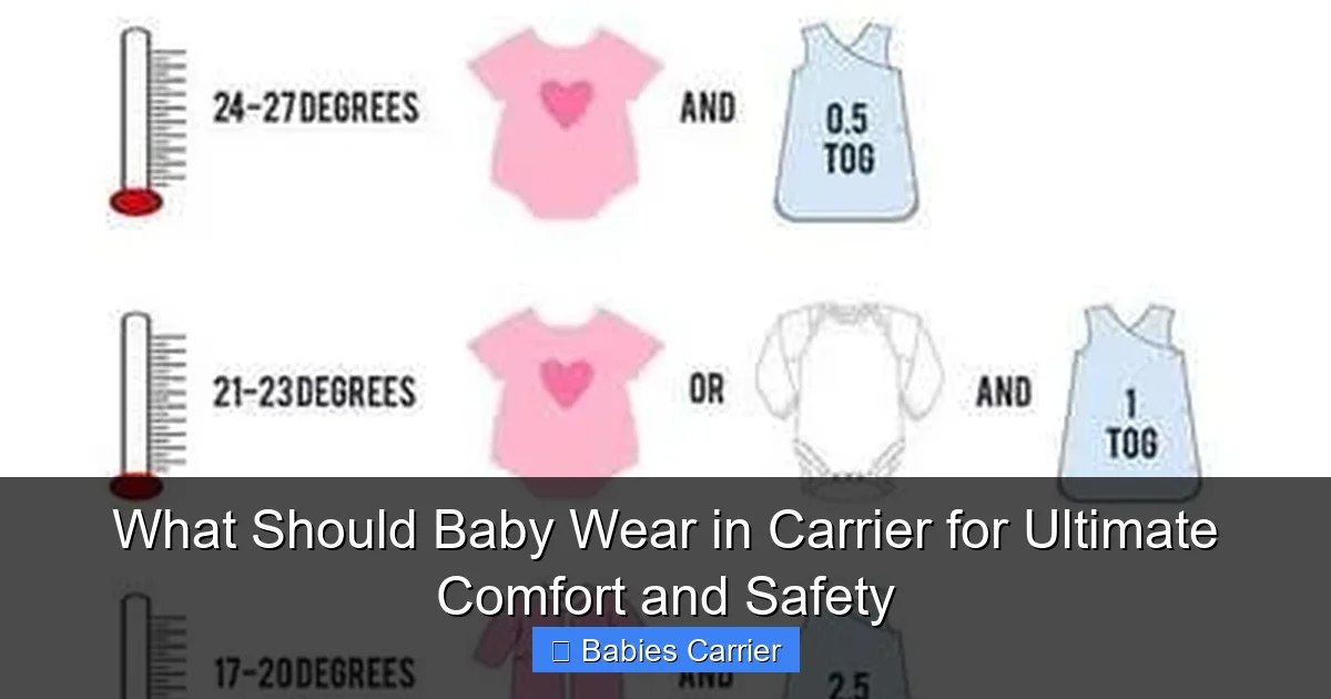 What Should Baby Wear in Carrier for Ultimate Comfort and Safety