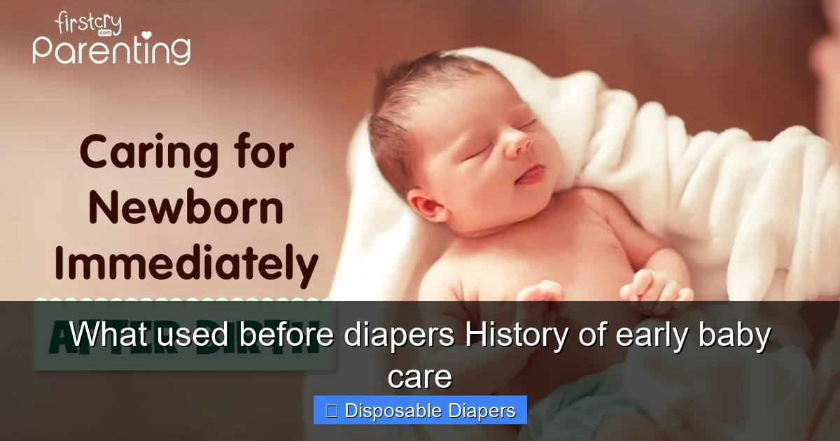 What used before diapers History of early baby care