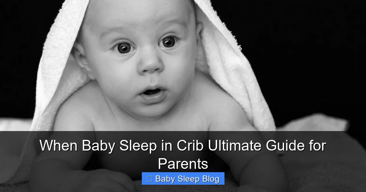 When Baby Sleep in Crib Ultimate Guide for Parents
