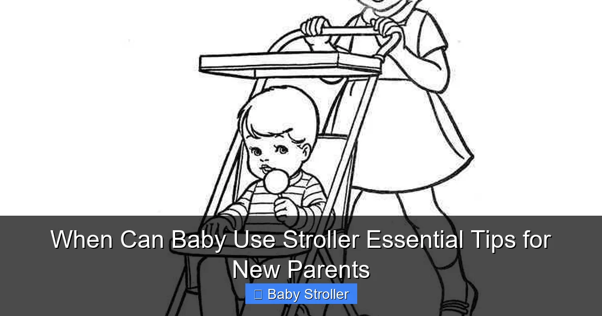 When Can Baby Use Stroller Essential Tips for New Parents