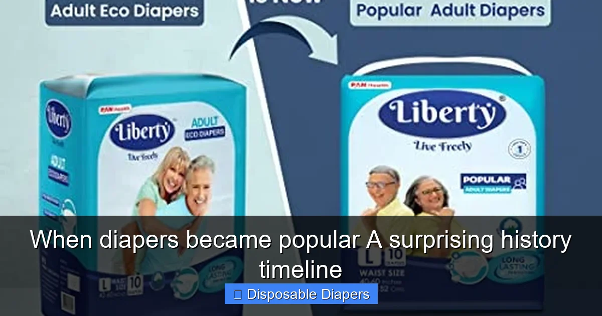 When diapers became popular A surprising history timeline