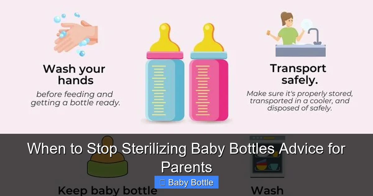 When to Stop Sterilizing Baby Bottles Advice for Parents