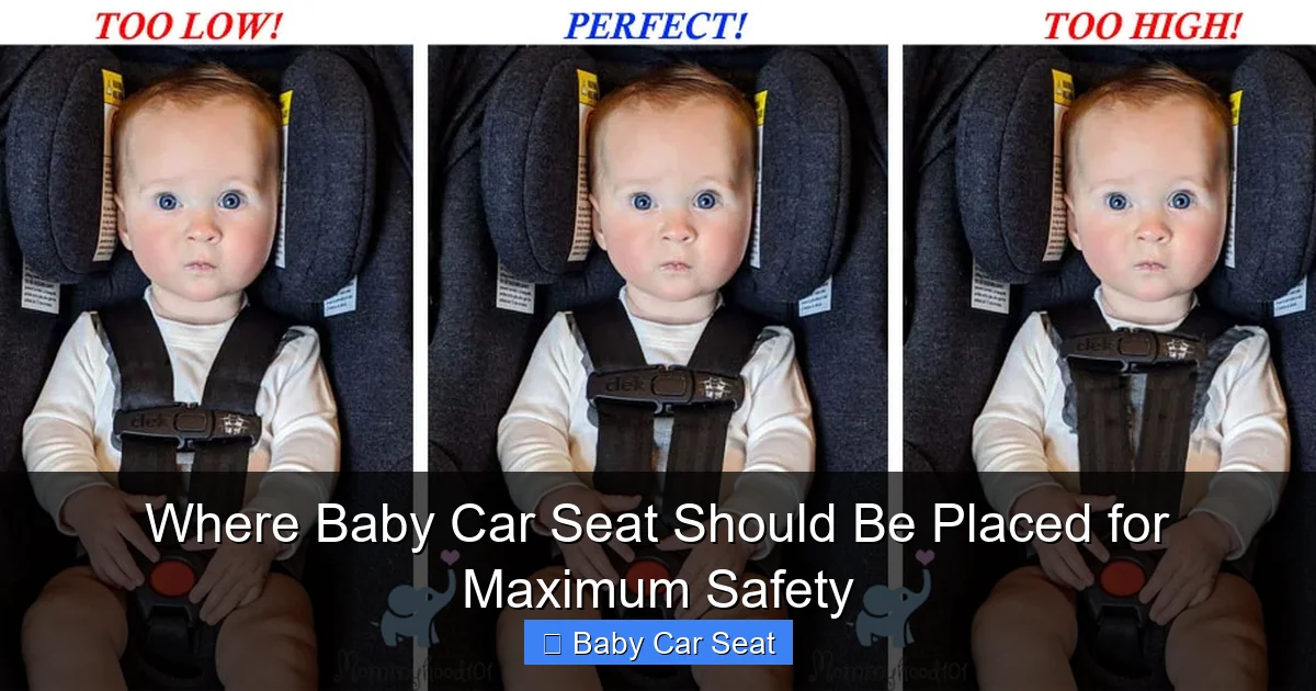 Where Baby Car Seat Should Be Placed for Maximum Safety