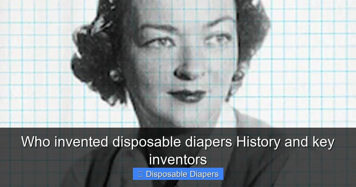 Who invented disposable diapers History and key inventors