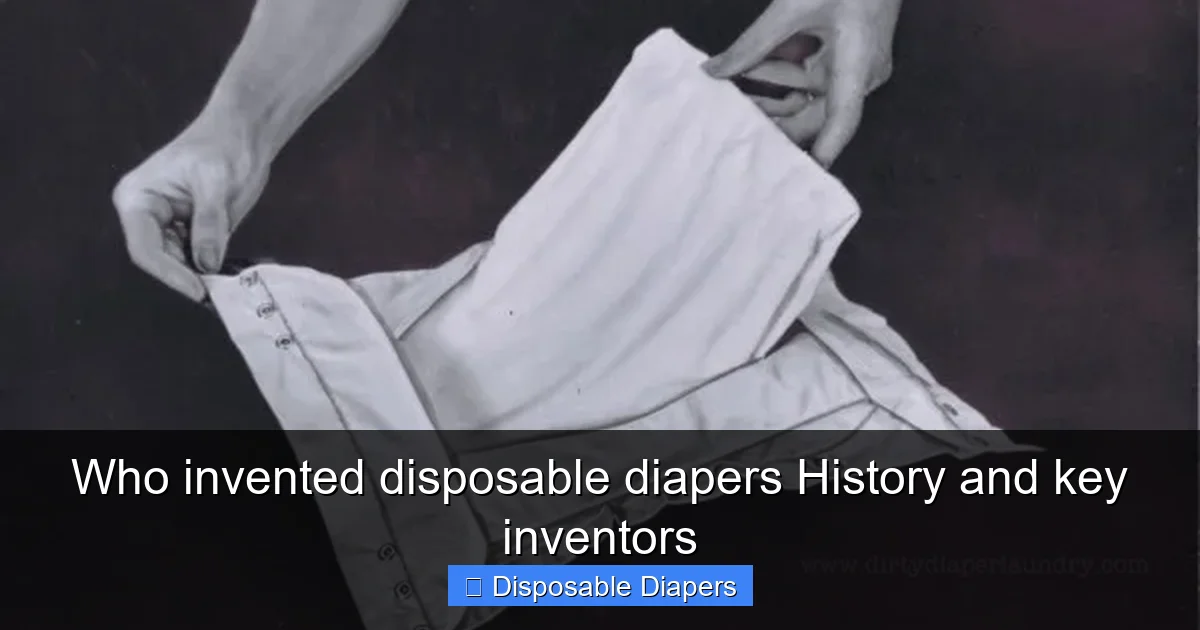 Who invented disposable diapers History and key inventors