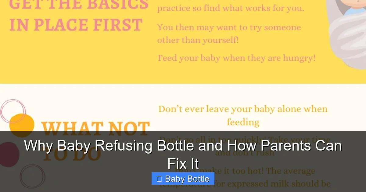 Why Baby Refusing Bottle and How Parents Can Fix It