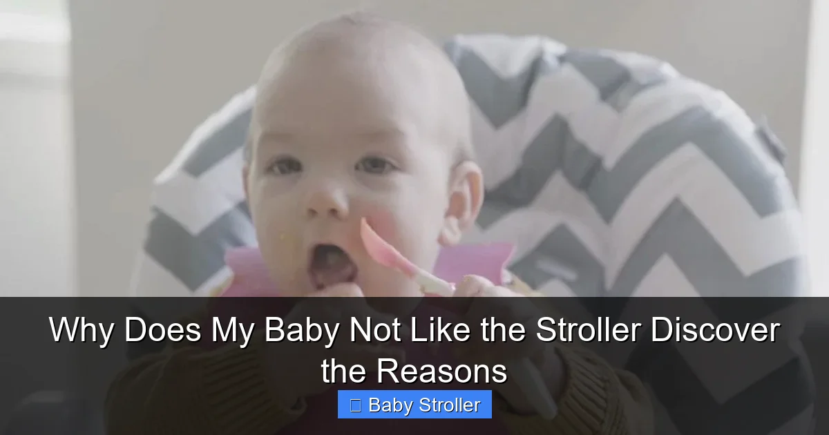 Why Does My Baby Not Like the Stroller Discover the Reasons