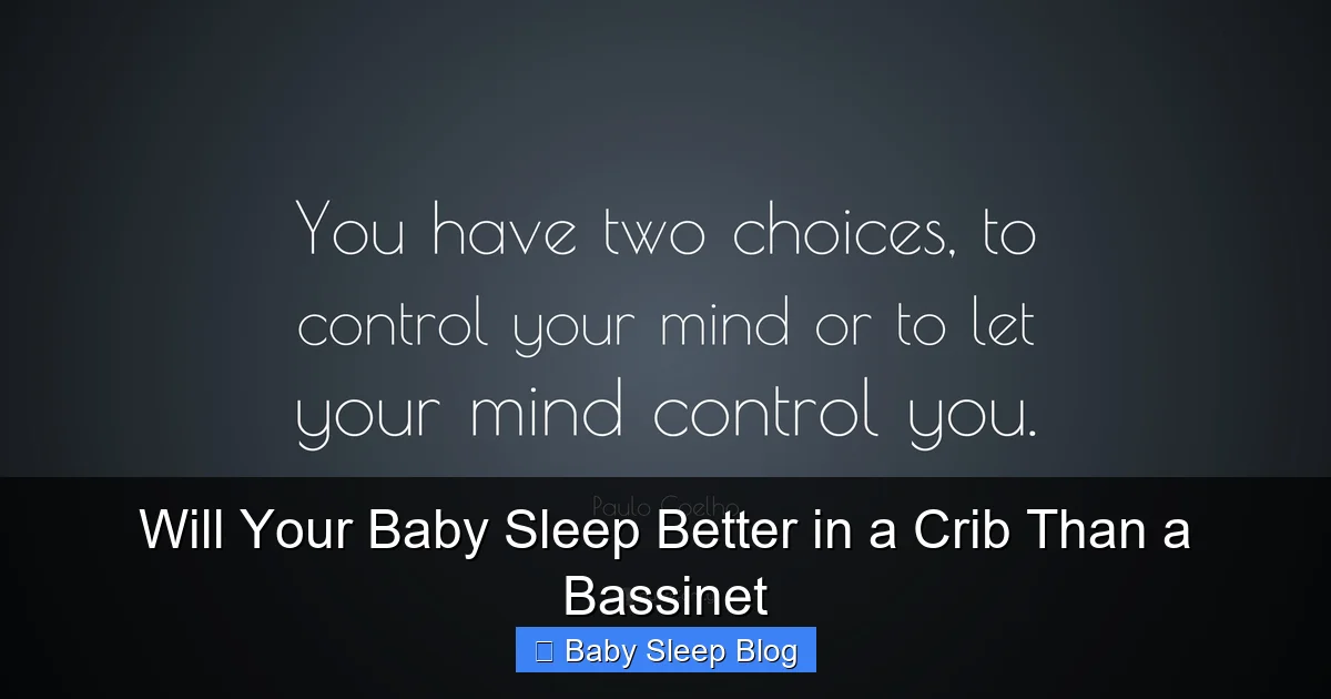 Will Your Baby Sleep Better in a Crib Than a Bassinet